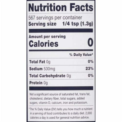 Morton® Natural Sea Salt Perspective: bottom