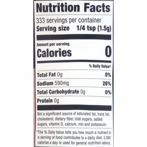 Morton® All-Natural Fine Himalayan Pink Salt Perspective: bottom