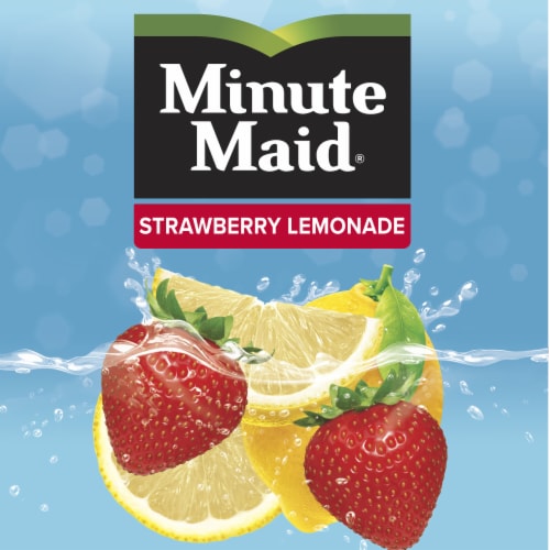 Minute Maid Strawberry Lemonade, Fruit Drink, 59 fl oz Perspective: bottom
