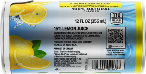 Minute Maid® Lemonade Frozen Concentrated Fruit Drink Perspective: bottom