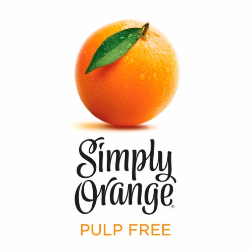 Simply Orange Pulp Free Orange All Natural Juice Perspective: bottom