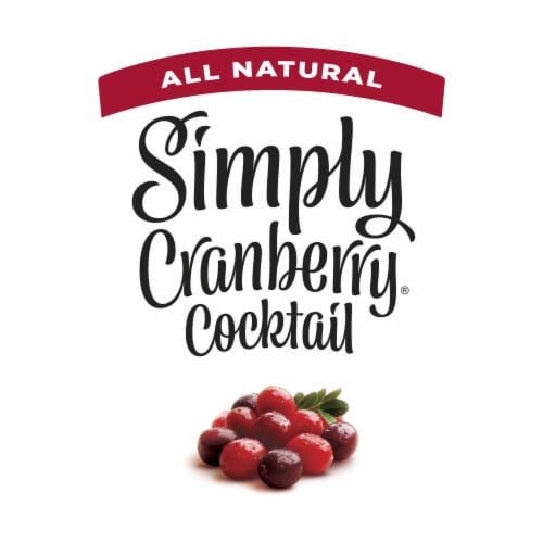 Simply Cranberry Cocktail Fruit All Natural Juice Perspective: bottom