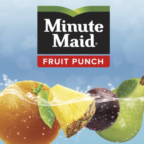 Minute Maid Fruit Punch Made With Real Fruit Juice Perspective: bottom