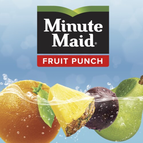 Minute Maid Fruit Punch Made With Real Fruit Juice Perspective: bottom