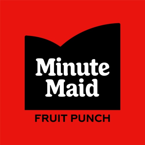 Minute Maid Fruit Punch Made with Real Fruit Juice Perspective: bottom