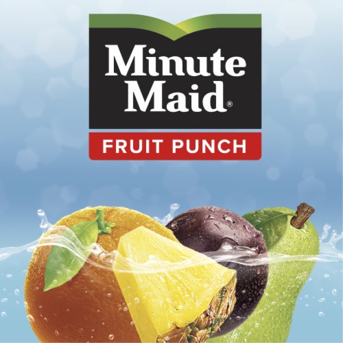 Minute Maid Fruit Punch Made With Real Fruit Juice Perspective: bottom