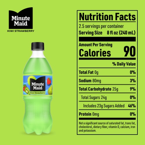Minute Maid® Kiwi Strawberry Bottle Perspective: bottom