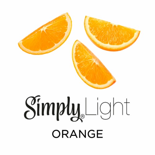 Simply Light Orange Pulp Free With Calcium & Vitamin D Orange All Natural Juice Non-Gmo Perspective: bottom