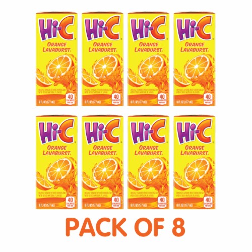 Hi-C® Orange Lavaburst Juice Boxes Perspective: bottom
