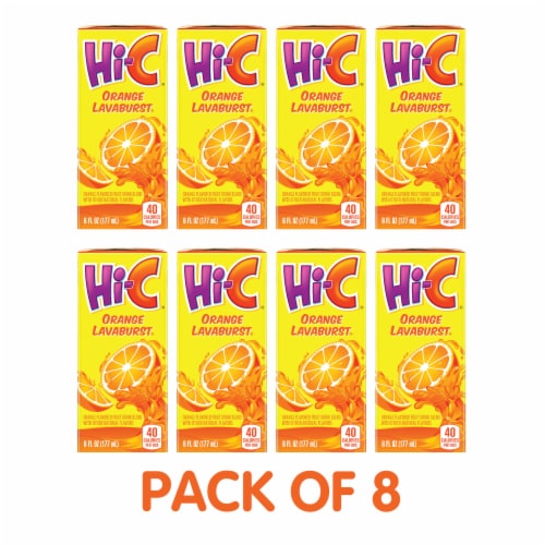 Hi-C® Orange Lavaburst Juice Boxes Perspective: bottom