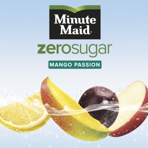 Minute Maid Zero Mango Passionfruit No Sugar Added Fruit Juice Drink Perspective: bottom