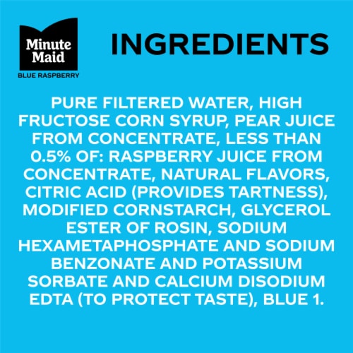 Minute Maid® Blue Raspberry Fruit Drink Bottles Perspective: bottom