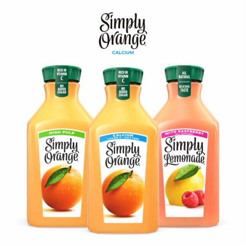 Simply® Orange Juice with Calcium Bottle Perspective: bottom