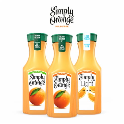Simply® Pulp Free Orange Juice Bottle Perspective: bottom