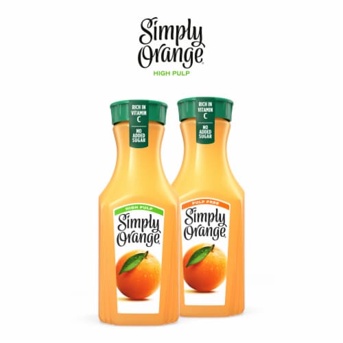 Simply® High Pulp Orange Juice Bottle Perspective: bottom