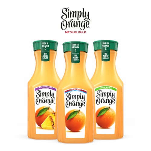 Simply® Medium Pulp Orange Juice with Calcium and Vitamin D Bottle Perspective: bottom