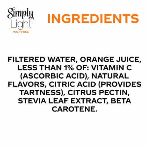 Simply® Light Pulp Free Orange Juice Bottle Perspective: bottom