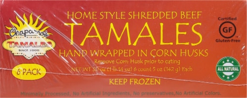 Chaparro's Homestyle Shredded Beef Tamales Perspective: bottom