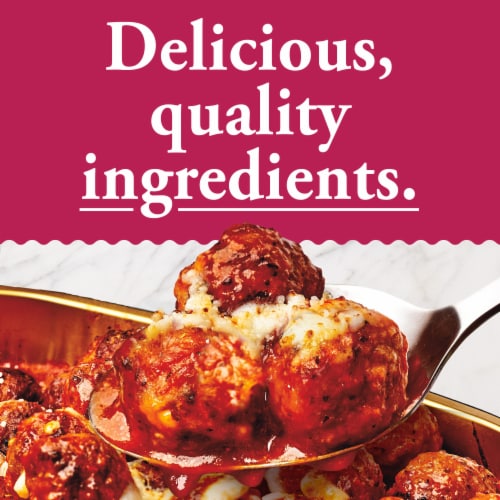 HomeBake 425°/:30 Italian Style Meatballs in Marinara Sauce Frozen Family Meal Main Dish Perspective: bottom