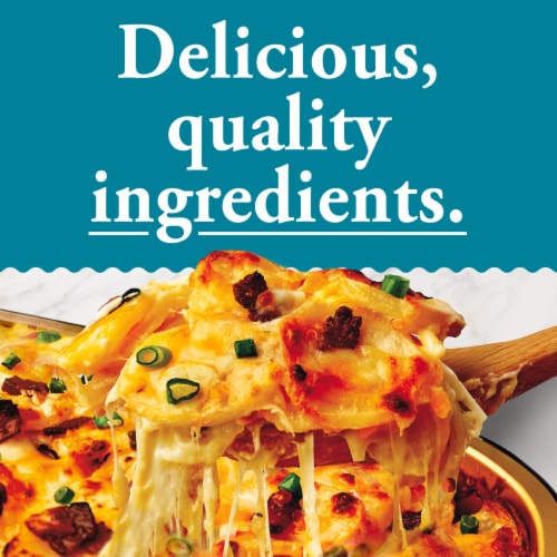Home Bake 425°/:30 Loaded Scalloped Potatoes Frozen Meals Side Dish Perspective: bottom