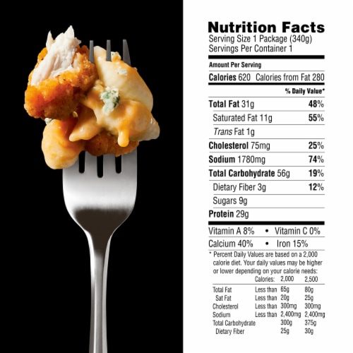 DEVOUR Buffalo Style Chicken Mac & Cheese Frozen Meal Perspective: bottom