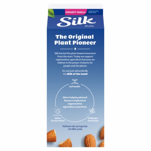 Silk® Unsweet Vanilla Almond Milk Perspective: bottom