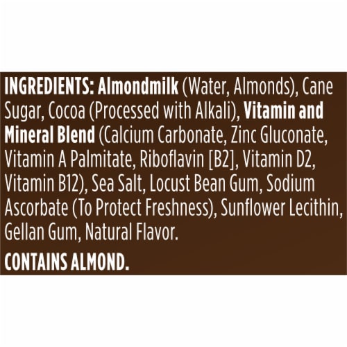 Silk Dairy Free Shelf Stable Dark Chocolate Almond Milk Perspective: bottom