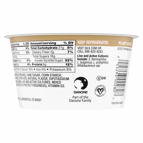 Silk Vanilla Soy Milk Yogurt Alternative Cup Perspective: bottom