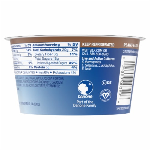 Silk® Dark Chocolate Coconut Almondmilk Yogurt Perspective: bottom