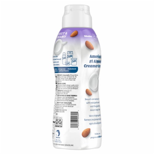 Silk Dairy Free Sweet & Creamy Almond Coffee Creamer Perspective: bottom