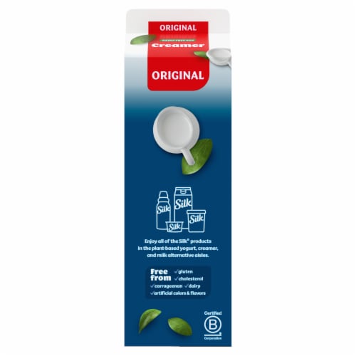 Silk Dairy Free Original Soy Coffee Creamer Perspective: bottom