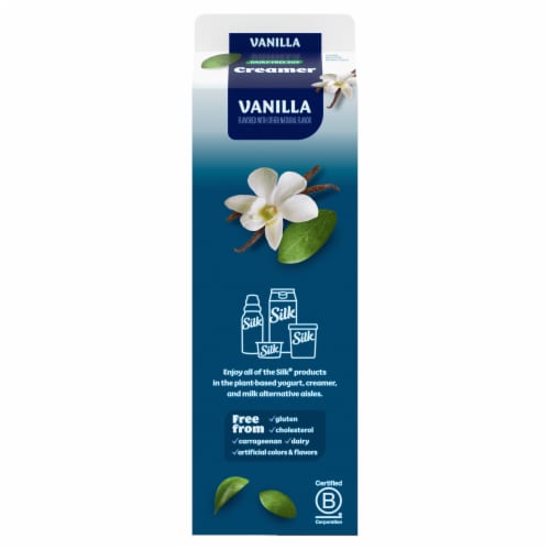 Silk Dairy Free Vanilla Soy Coffee Creamer Perspective: bottom