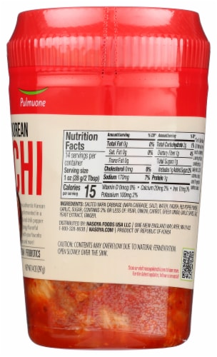 Nasoya Spicy Vegan Cabbage Kimchi Perspective: bottom