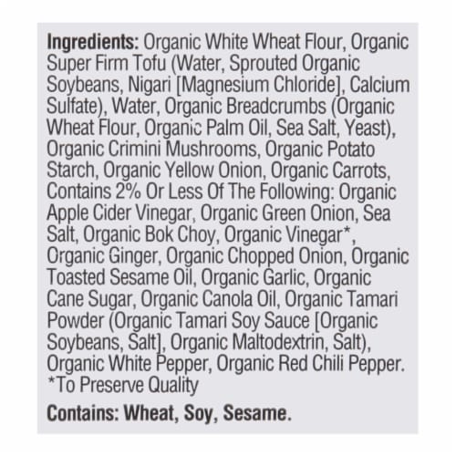 Nasoya Organic Vegan Tofu Vegetable Dumplings Perspective: bottom