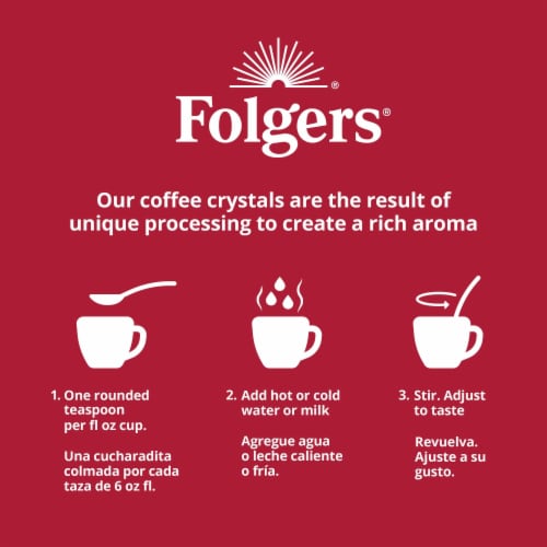 Folgers Classic Roast Instant Coffee Perspective: bottom