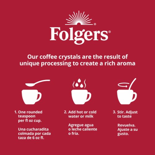 Folgers Classic Roast Instant Coffee Perspective: bottom