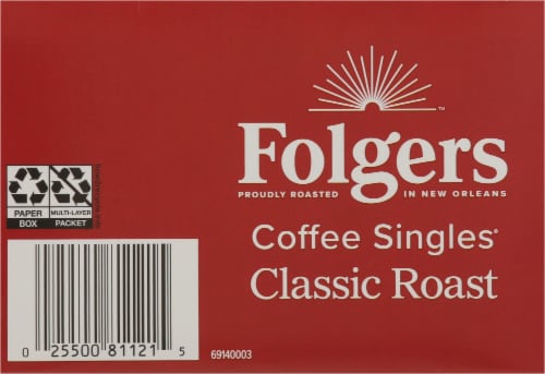 Folgers Coffee Singles Classic Medium Roast Ground Coffee 19 ct Gerbes Super Markets