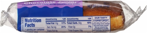 Tastykake Chocolate Junior Yellow Cake Perspective: bottom