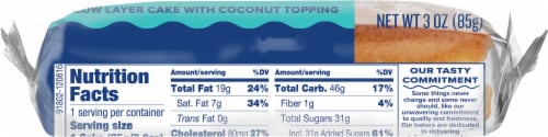 Tastykake® Coconut Junior® Layer Cake Perspective: bottom