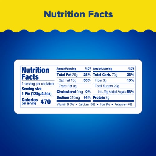 Tastykake Glazed Lemon Pie Individually Wrapped Snack Fruit Pie Perspective: bottom