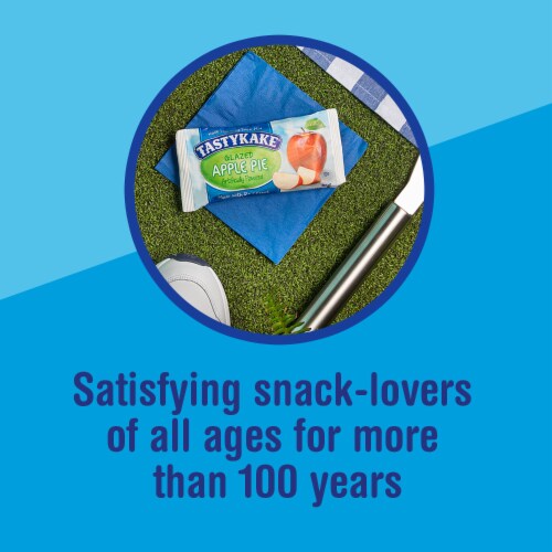 Tastykake Glazed Apple Pie Individually Wrapped Snack Pie Perspective: bottom