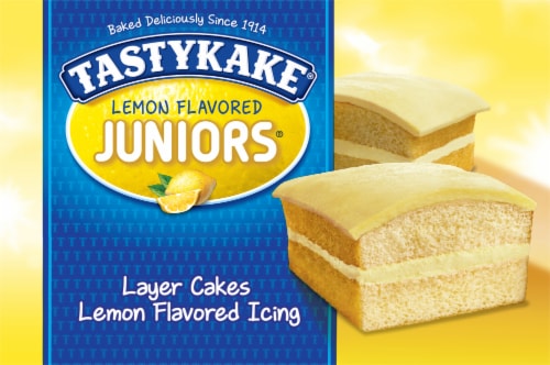 Tastykake® Lemon Flavored Juniors Snack Cakes Perspective: bottom