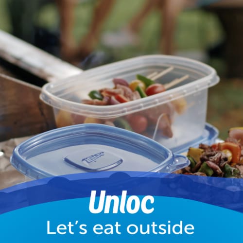 Ziploc® Rectangle BPA-Free Plastic Snap Seal Food Storage Container - 2 pack Perspective: bottom