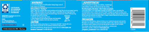 Ziploc® Stay Open Gallon Freezer Bags Perspective: bottom