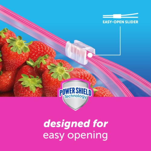 Ziploc Brand Gallon Slider Storage Bags with Power Shield Technology Perspective: bottom