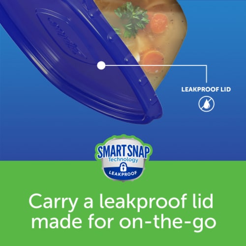 Ziploc® Rectangle BPA-Free Plastic Snap Seal Food Storage Container - 2 pack Perspective: bottom
