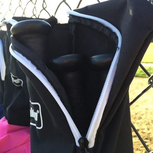 Franklin Junior Baseball and Softball Bat Bag - Gray/Black Perspective: bottom