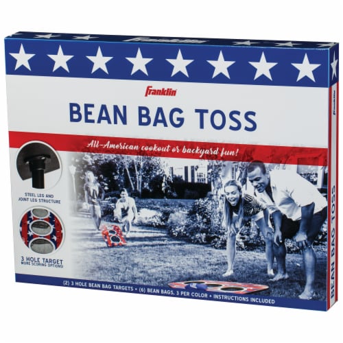 Franklin USA 3-Hole Bean Bag Toss Yard Game – Red/White/Blue Perspective: bottom