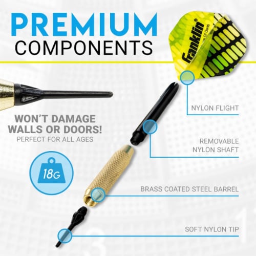 Franklin® Soft Tip Dart Set Perspective: bottom