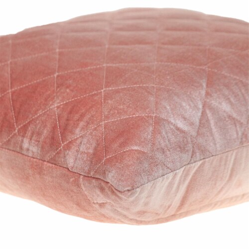 Parkland Collection Milo Transitional Pink Throw Pillow Perspective: bottom